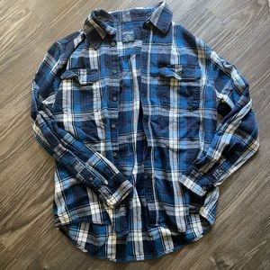Blue flannel shirt